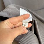 Nike Women’s Funnel Neck Fleece Ribbed Cropped Sweater Sz L Grey Photo 6