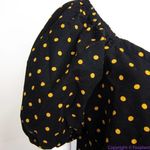 Madewell NEW Corduroy Puff-Sleeve Wrap Top in Oval Dot, XS Photo 10