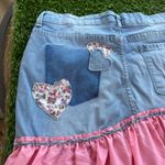 Vintage America Blues Asymmetrical Pink and Blue Skirt Size 10R/30 Photo 10