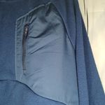 Under Armour Blue Fleece Hooded Pullover 3/4 Zip with Pockets Photo 3
