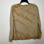 Mystree  tan orange‎ tie dye sweatshirt casual fall winter women’s size medium Photo 1