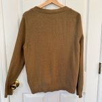 Women’s Camel Button Front Cardigan Sweater Size XL Grunge Grandpa The Drop Tan Photo 5