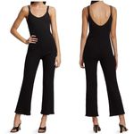 Simon Miller Malo Rib Knit Spaghetti Strap Jumpsuit Black Photo 1