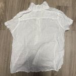 CP Shades  Mia White Button Down linen Shirt Photo 3