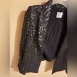 ANINE BING  Black Sequined Patterned Blazer Photo 3