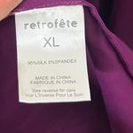 Retrofete NWT Scottie Purple Kimono Sleeve Belted Dress Women’s Size XL Silk Photo 8