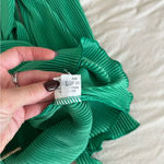 Emerald green ribbed flowy dress Size L Photo 2