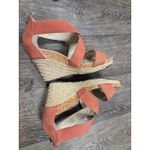 Adrienne Vittadini  Orange Clarity Espadrilles Shoes 7.5M Sandals Wedge Platform Photo 7