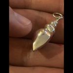 Silver plated seashell sea shell cute i9 Photo 5