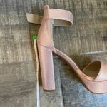 Dream Paris Chunky Heel Platform Sandals sz 6 Pink Metallic Ankle Strap Cocktail Party Event Photo 10