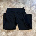 SheIn NEW High Rise Crop Leggings Pockets Stretch Slimming Black Medium Women’s Photo 5