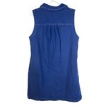 NWT Denim Sleeveless V Neck A Photo 6