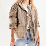 Free People  Dolman Quilted Knit Jacket Cardamom Photo 0