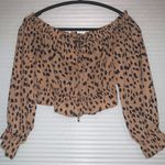 Forever 21 Animal Print Off The Shoulder Top Photo 0