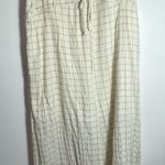 Urban Outfitters  Cream Grid Maxi Skirt Photo 0