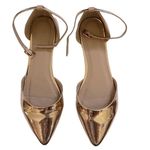 Charlotte Russe metallic gold flats Photo 2