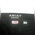 Ariat  Ladies Mid Rise Wide Leg Trouser Jeans Size 30R Black Photo 2