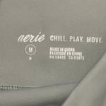 Aerie Move Workout Athletic Leggings Gray Cutout Design on Sides Size Medium Photo 3