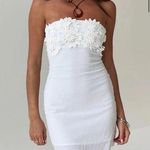 Princess Polly  massiel white strapless floral mini dress
Size 10 nwt Photo 0