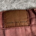 American Eagle New Highest Rise Distressed Raw Hem Mom Denim Cotton Jean Shorts Photo 5