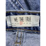 We The Free Free People Denim Mini Skirt Zip Front Frayed Hem Size 27 Photo 1