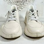 Fendi  Flow Logo Leather Zip-Up Low-Top Running Sneakers White Womens Size 40/9.5 Photo 3