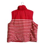 2X Christopher & Banks Women's Reversible Vest Coral White Stripe Full Photo 4