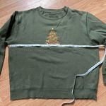 Embroidered western Christmas sweatshirt Green Size M Photo 1