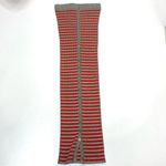 Paco Rabanne Strapless Stripe Knit Bodycon Dress Back Buttons Cotton Jacquard XS Red Photo 7