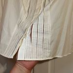 Akris Punto WHITE BUTTON UP PLEATED BLOUSE Photo 3