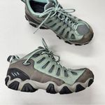 Oboz Grey Mint Green Hiking Shoes Womens 9 Gorpcore Outdoorsy Casual Lace Up Gray Photo 0