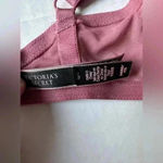 Victoria's Secret Women’s Plunge Dusty Rose Gold Metallic Pink Bra Size 34 DD Photo 3