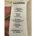 Sandro Two-Tone Long-Sleeve Linen-Blend Shirt Sz: S Photo 7