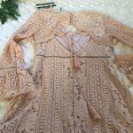 Ultra Pink NWT. Lace boho bell sleeve dress Photo 1