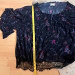 Tanya Taylor Navy Vynes Nissa Floral Lace Off The Shoulder Too Size 18 Photo 9