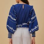 Farm Rio  Blue Long Sleeve Blouse Photo 1