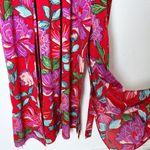 & Other Stories & Other Stories Red Floral Maxi Dress Bold Florals Sz 8 Photo 4