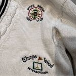 Adrienne Vittadini Vintage Active Cotton Preppy Golf Course Embroiderd Sweater Photo 14