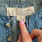 Us expedition Faithful Companion embroidered patchwork Dog Top Blue Size L Photo 3