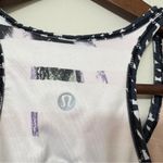 Lululemon  Sweaty Or Not Sports Bra Size 6 Black & White Print Photo 2