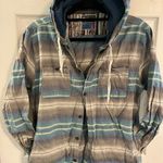 Modern Amusement Striped  Hooded Top Photo 0
