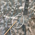 Carve Designs XS Floral Sleeveless Dress Tunic Casual Buttons Sheer READ STAIN Photo 11