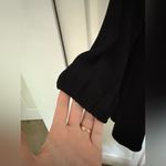 CO Essential Black Long Sleeve Peasant Slv Short Dress Size Medium Flowy Photo 2