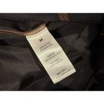 Wildfox  Pants Womens Medium Brown Faux Vegan Leather Slit Hem Straight Leg Photo 3