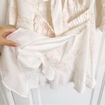 Sabo Skirt SABO • front cutout mini dress summer tie bust cream floral ruffle wrap Photo 6