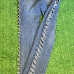 Y2K Brittany Rhinestone Cut Out Low Rise Light Wash Distressed Slim Jeans Size undefined Photo 5