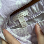 LC Lauren Conrad Pajama Top and Banded Bottoms Sleep set large purple floral Photo 4