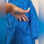 Laura and Jayne Vintage 100% Silk Crop Top & Pant Set Size L Blue Size L Photo 3