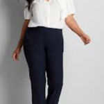 Lane Bryant Women's  Black The Houston Trousers Plus Size 28 Short Photo 0