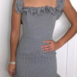 Princess Polly  Gingham Mini Ruffle Dress Photo 0